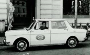 Billede af gammel taxibil